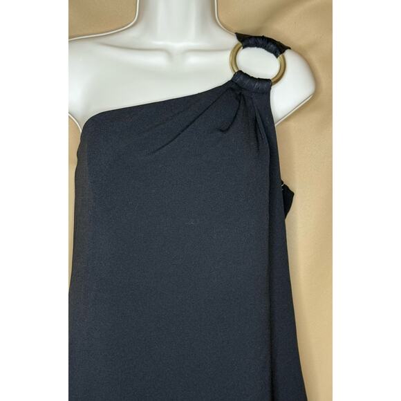 Shoshanna Black Eonia One Shoulder Dress size 16 - Picture 5 of 8